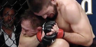 Khabib Nurmagomedov submits Conor McGregor at UFC 229