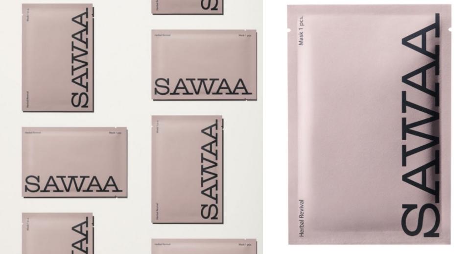 全新天然概念品牌SAWAA，遵循「自然純粹」、「海洋植萃」，以台灣人膚質設計、適用於敏感肌推出的輕保養系列。這款面膜使肌膚獲得最佳水合作用，亦可提亮膚色，改善暗沈，調理肌膚壓力。