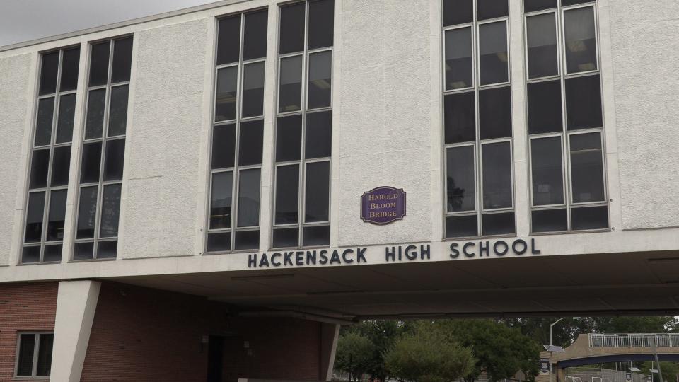 Outside Hackensack High School