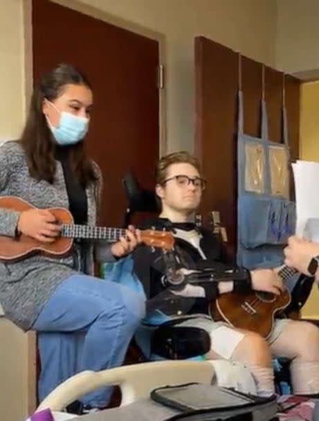 PHOTO: Jonah Barrow receives music therapy at TIRR Memorial Hermann in Houston, Texas. (Courtesy Jonah Barrow)