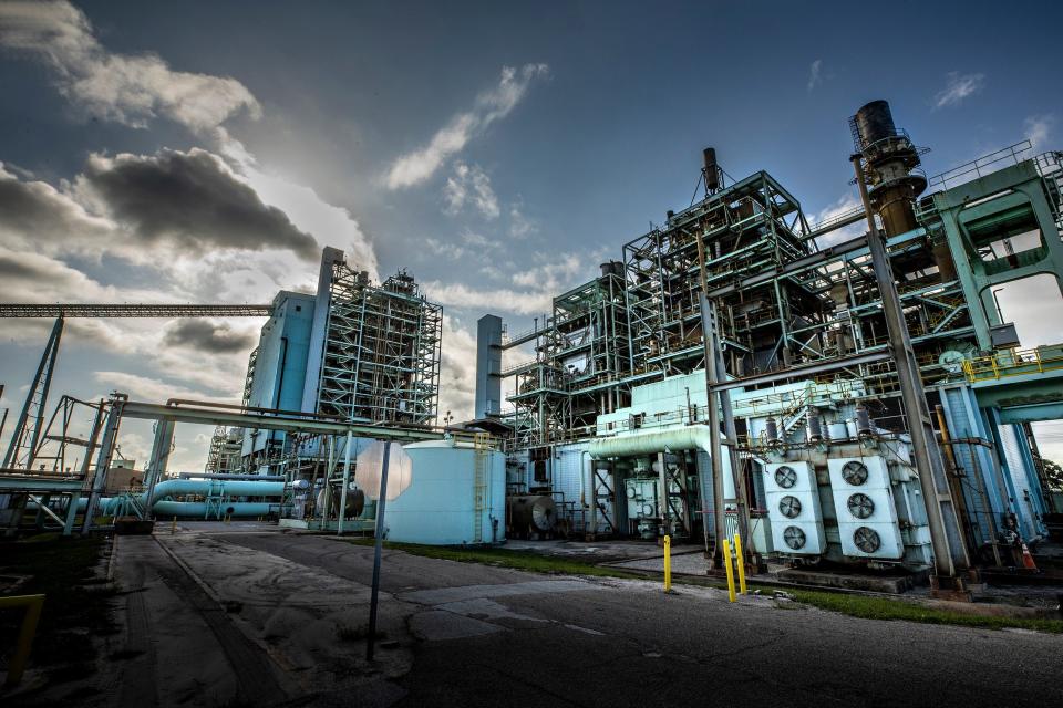 Lakeland Electric's contractor Total Wrecking and Environmental has opened an auction for the rights to press the plunger on the implosion to bring down Unit 3's boiler. Pictured above, Unit 1, 2 and 3 have been decommissioned and are in the process of being demolished.