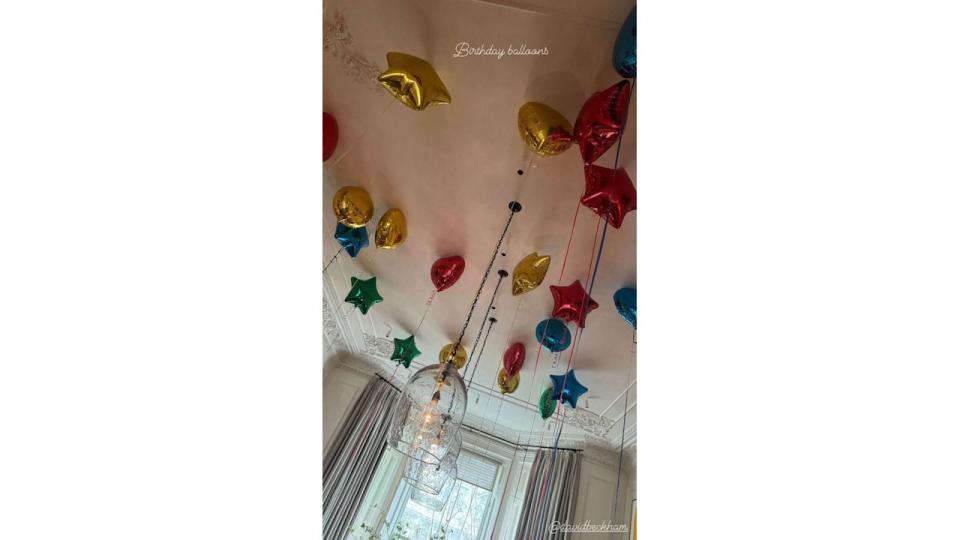 room filled with balloons