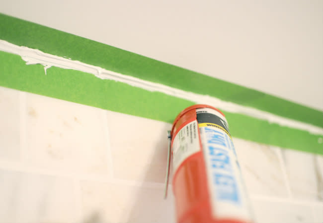 Uses of Ice - Smoothing Fresh Caulk