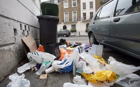 rubbish on streets - Credit: Getty