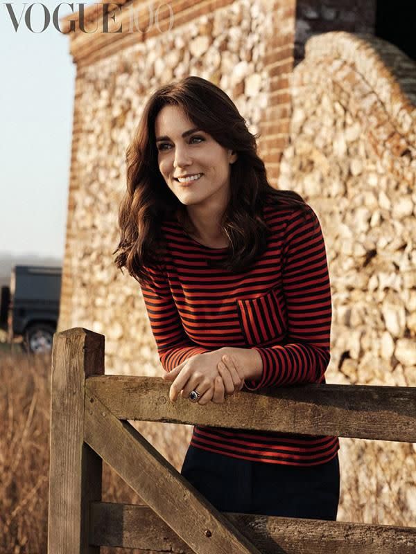The Duchess appeared in an editorial inside British Vogue.