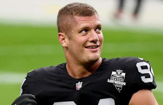 Raiders' Carl Nassib's jersey No. 1 following coming out as gay