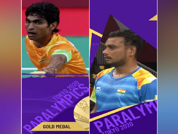  Tokyo Paralympic medallists Pramod Bhagat, Manoj Sarkar (Photo: SAI Media Twitter)