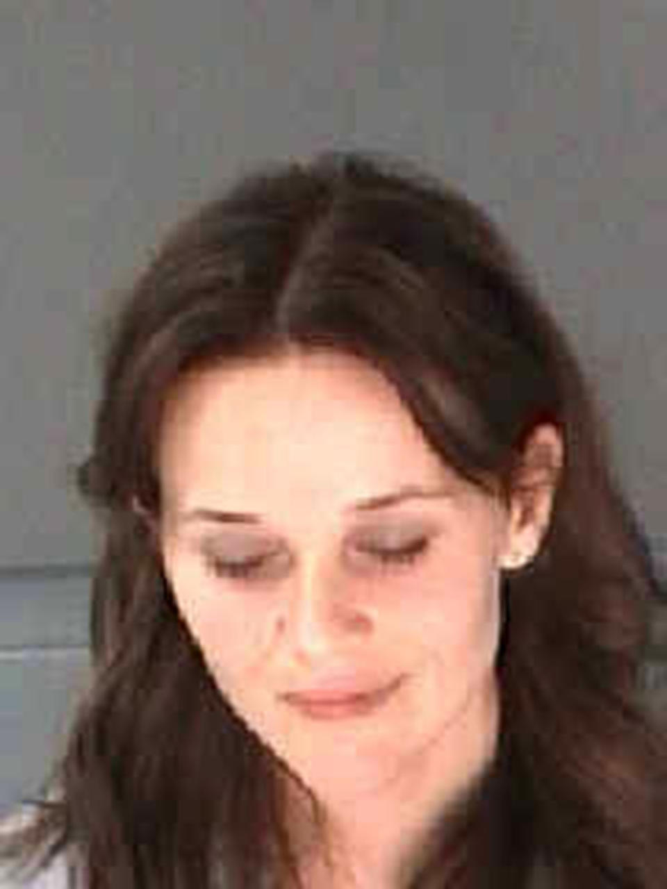 This undated photo provided by the City of Atlanta Department of Corrections shows Reese Witherspoon. The Oscar-winning actress was arrested on a disorderly conduct charge after a state trooper said she wouldn't stay in the car while her husband, James Toth, was given a field sobriety test in Atlanta. (AP Photo/City of Atlanta Department of Corrections)