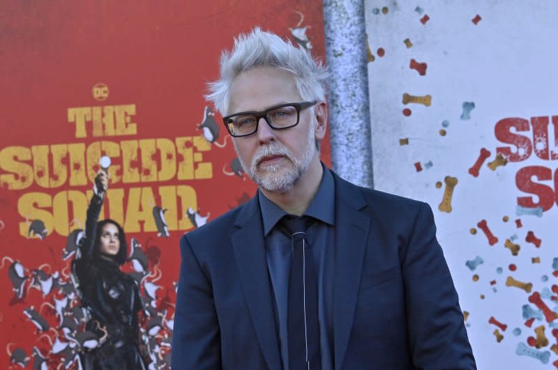 James Gunn attends the premiere of "The Suicide Squad" at the Regency Village Theatre in the Westwood section of Los Angeles on August 2, 2021. The filmmaker turns 57 on August 5. File Photo by Jim Ruymen/UPI