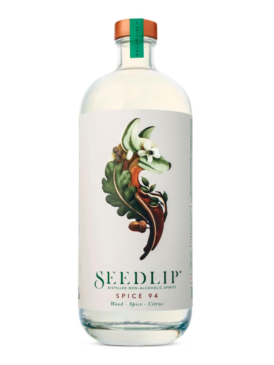 Seedlip's Spice 94 blends aromatic Jamaican allspice berry and cardamom distillates.