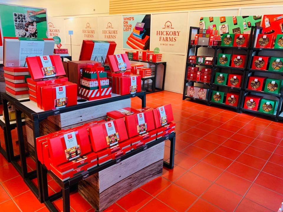 Seasonal stores, kiosks and pop-up shops, such as Hickory Farms, can be found in Wilmington shopping centers this holiday season.