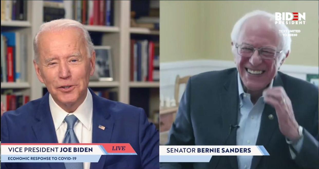 sen bernie sanders endorses joe biden for president