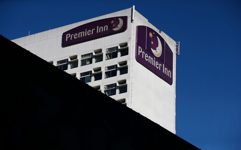 A Premier Inn hotel is seen in Manchester