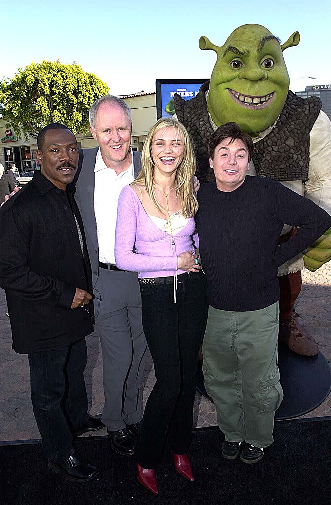 Eddie Murphy, John Lithgow, Cameron Diaz and Mike Myers attend the 