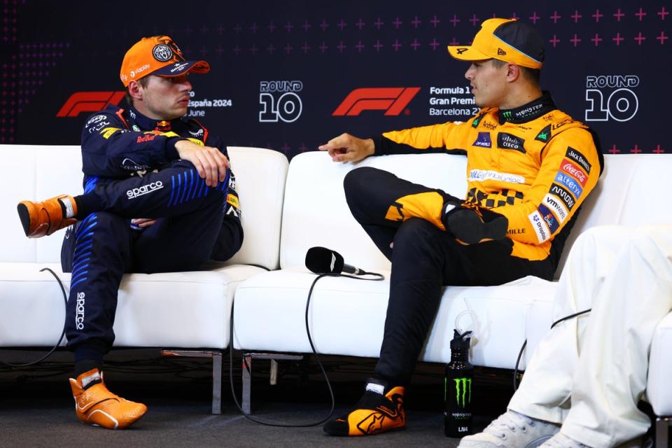 Verstappen refused to take the blame for the collision with Norris (Getty Images)