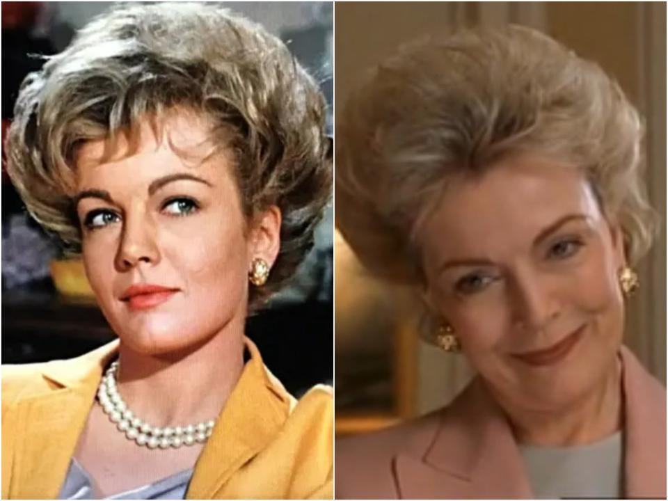 Joanna Barnes in the two versions of ‘The Parent Trap’  (Disney)