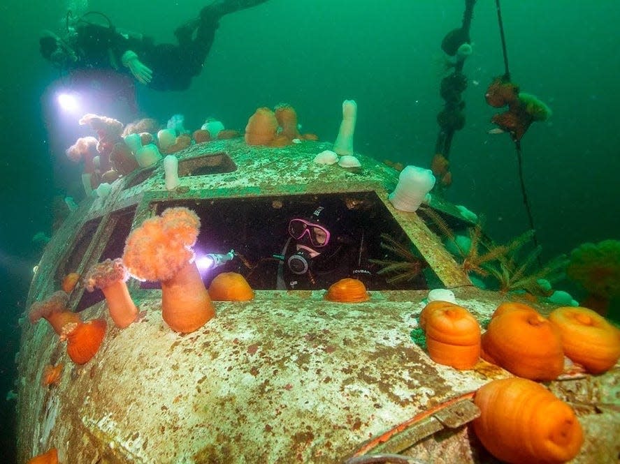 Boeing 737 sunken off the coast of Canada.