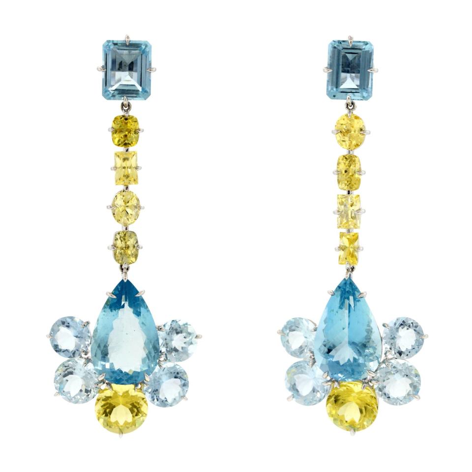 Flapper XI Aquamarine earrings