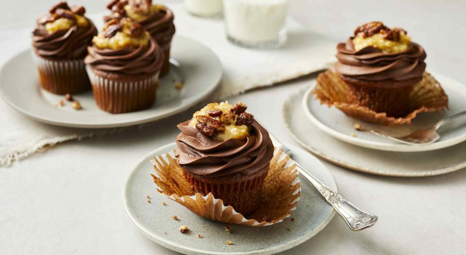 German Chocolate Cupcakes