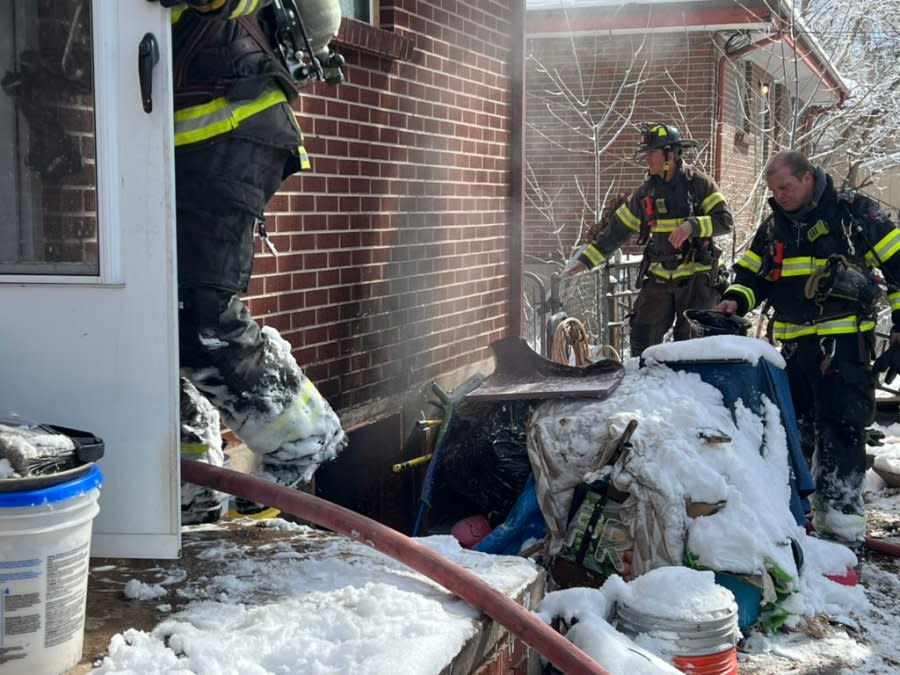 A fire was extinguished by South Metro Fire Rescue in Littleton on Tuesday.