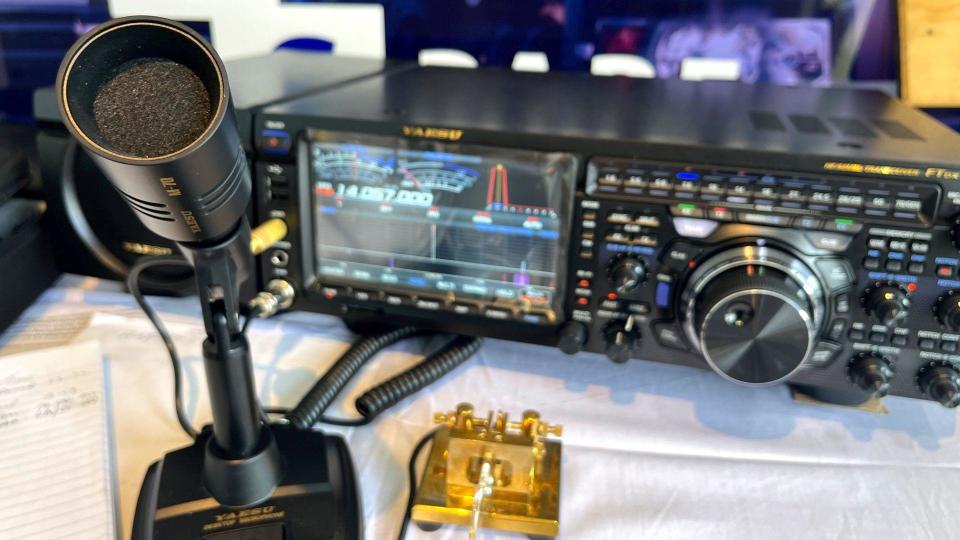 A picture of an amateur radio setup