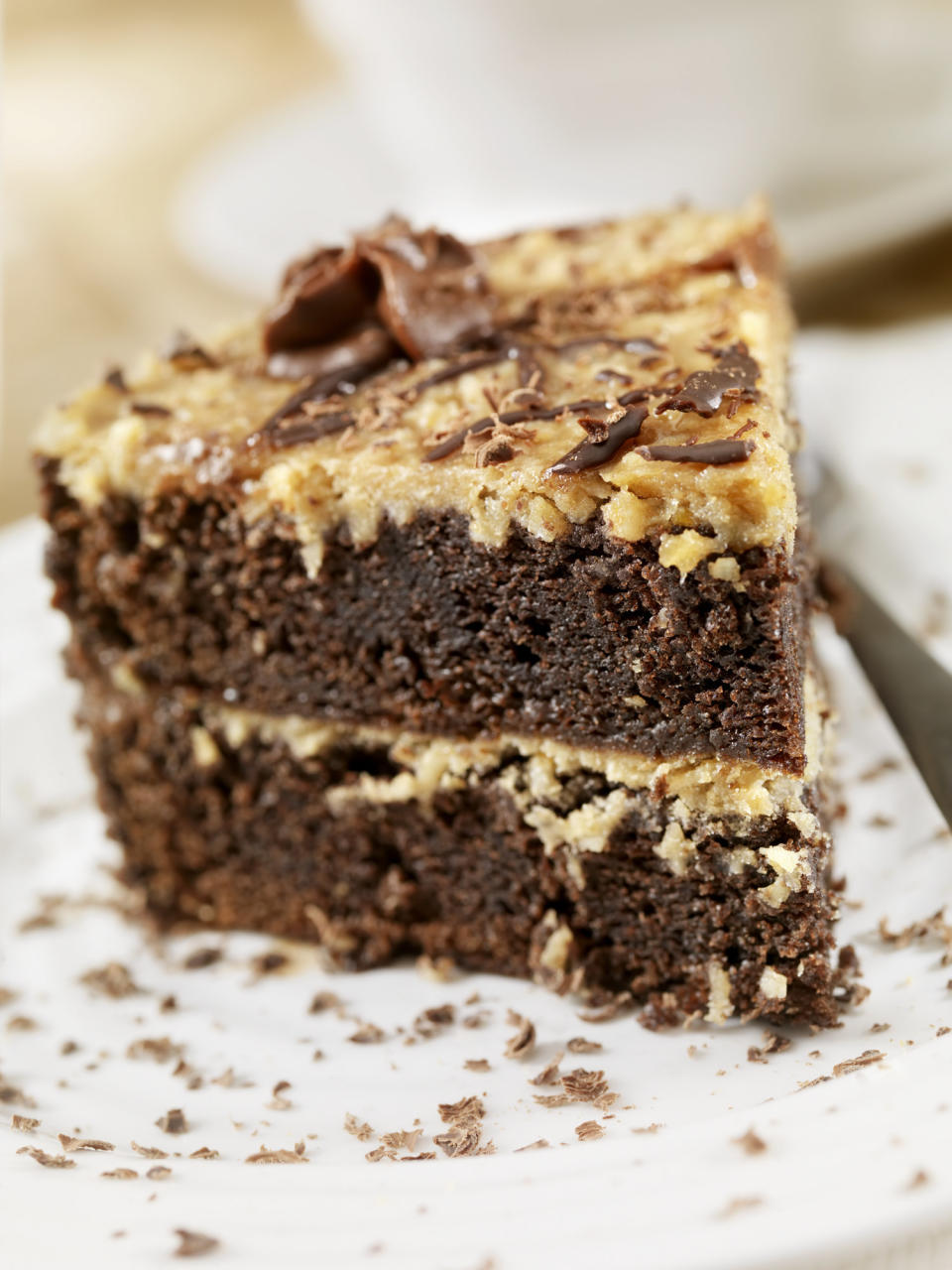 slice of german chocolate cake