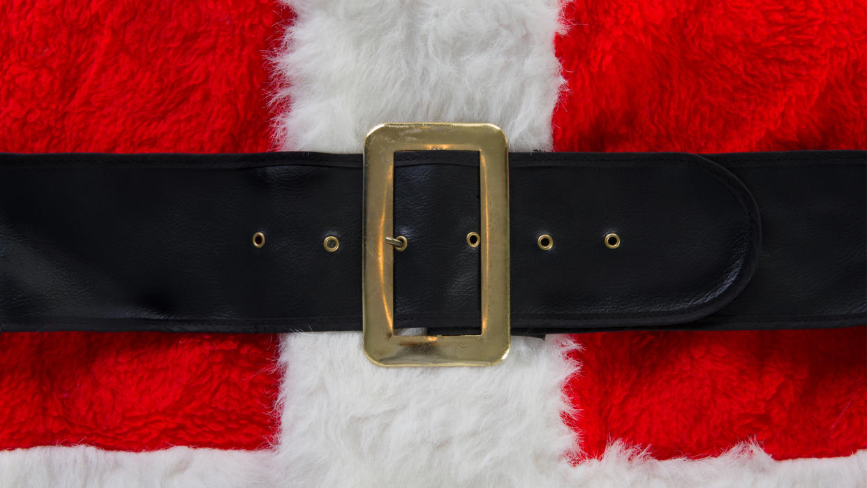  Santa Claus' belt. 