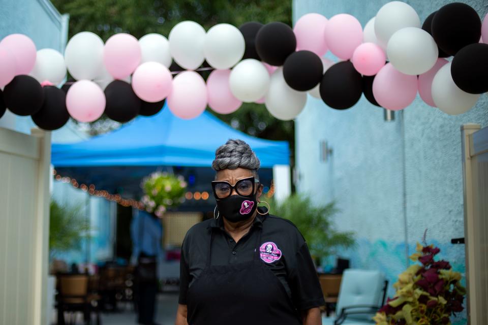 Corinne Bradley-Powers, founder of Corinne's Place in Camden, is shown at the restaurant. Corinne's Place, which won a 2022 James Beard Foundation America’s Classics Award, has launched a food truck.