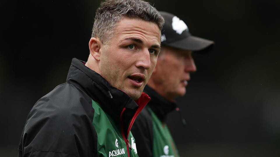 Former Rabbitohs captain Sam Burgess has successfully had a conviction over an intimidation charge overturned. (Photo by Mark Metcalfe/Getty Images)