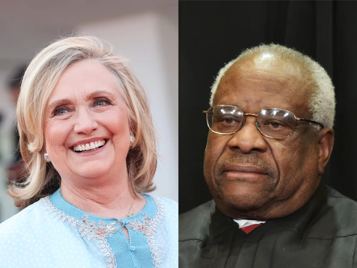 Hillary Clinton to Supreme Court Justice Clarence Thomas: 'Don't you want to ret..