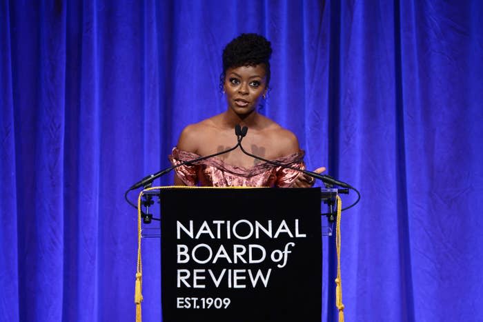 Danielle Deadwyler accepts the Breakthrough Performance award for Till onstage during the National Board of Review 2023 Awards Gala at Cipriani 42nd Street on Jan. 8 in New York City. 