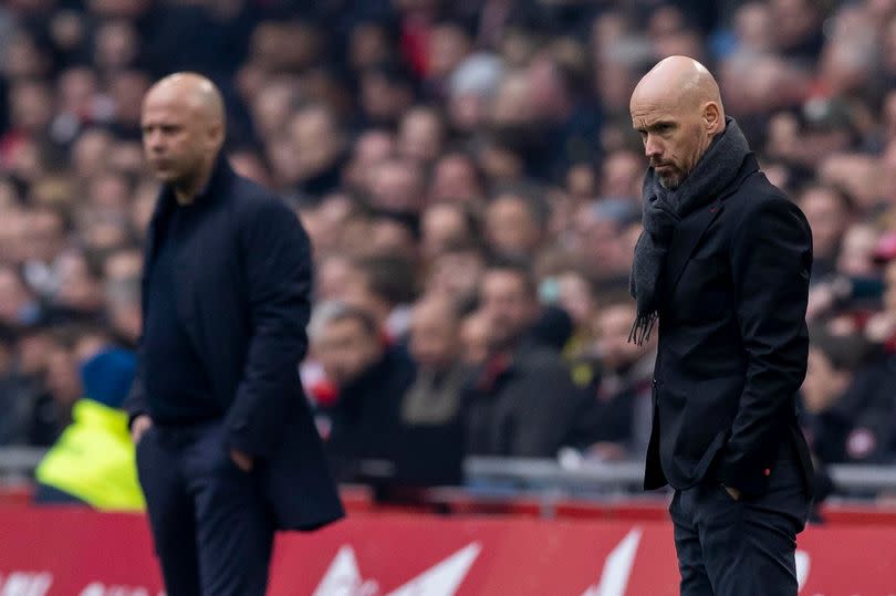 Arne Slot and Erik ten Hag could square off in the Premier League next season.