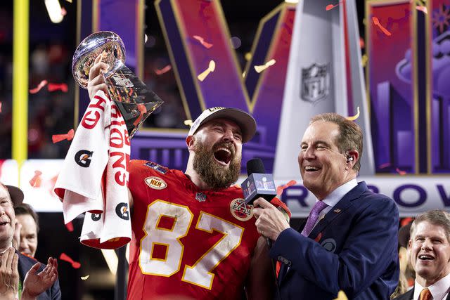 <p>Michael Owens/Getty Images</p> Travis Kelce