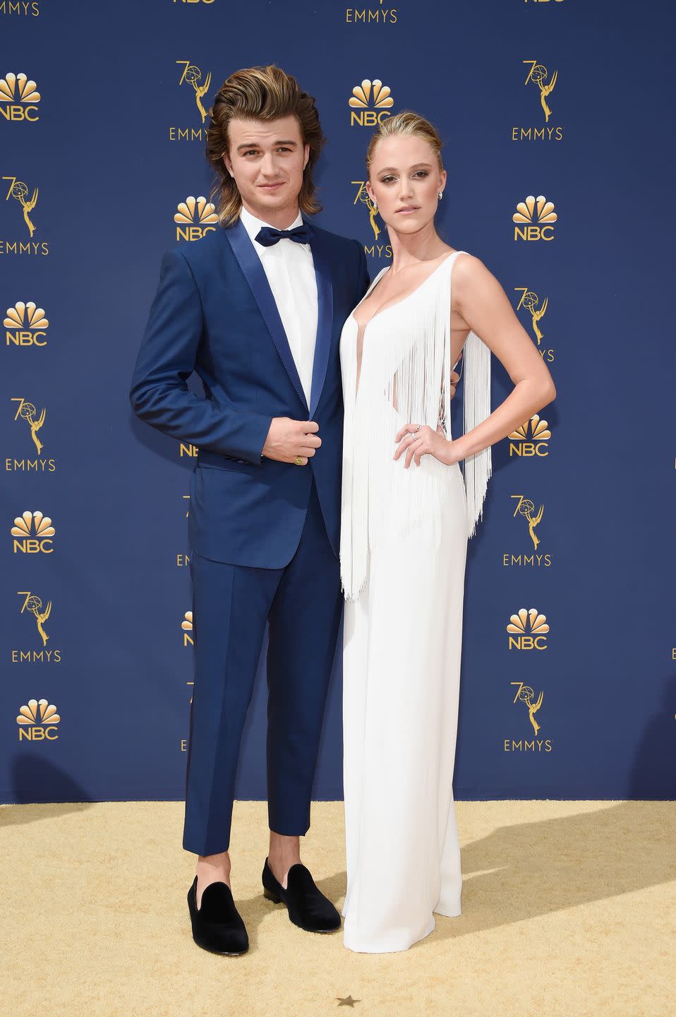 Joe Keery and Maika Monroe