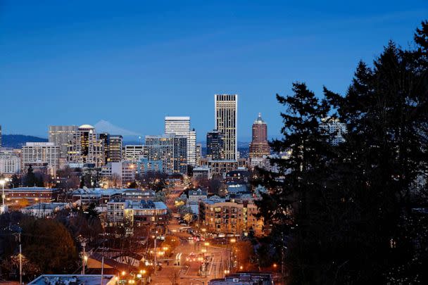 STOCK PHOTO: Skyline of Portland at dusk (STOCK PHOTO/Getty Images)
