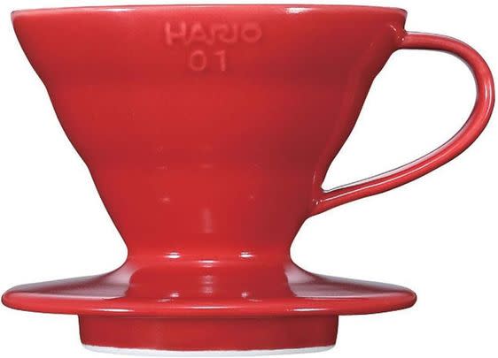 Hario's V60 ceramic coffee pour-over cone