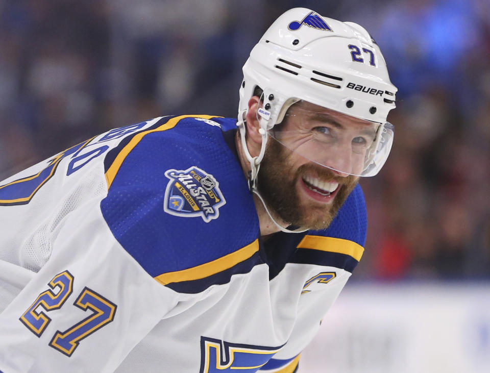 St. Louis Blues defenseman Alex Pietrangelo (27) 