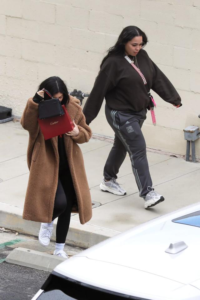 Kylie Jenner Hides Behind Bags in First Outing Since Scandal: Pic