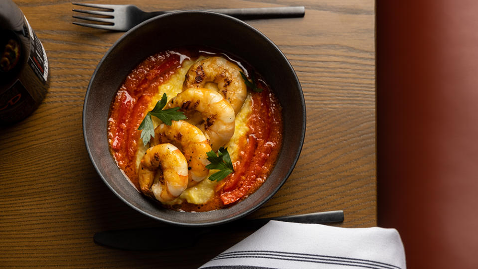 Shrimp and grits from Irregardless