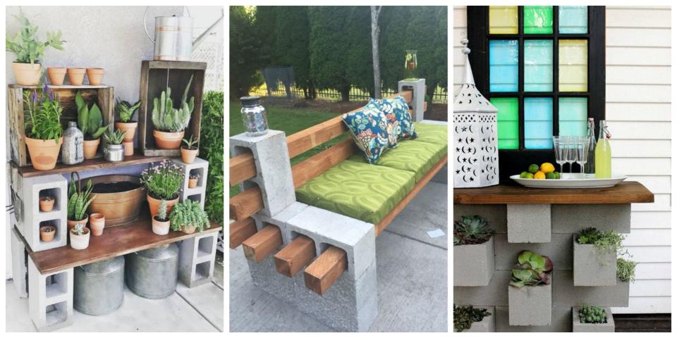 <p>Cinder block furniture is trending in a big way.</p>