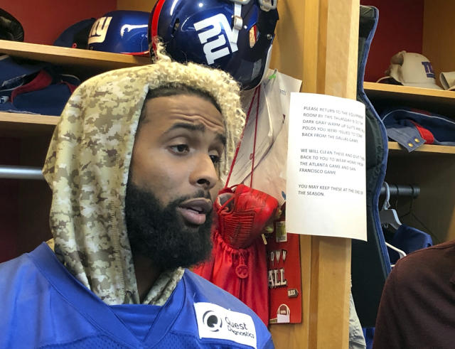 Odell Beckham Jr. couldn't help himself, and neither could the Giants in  their latest face-plant