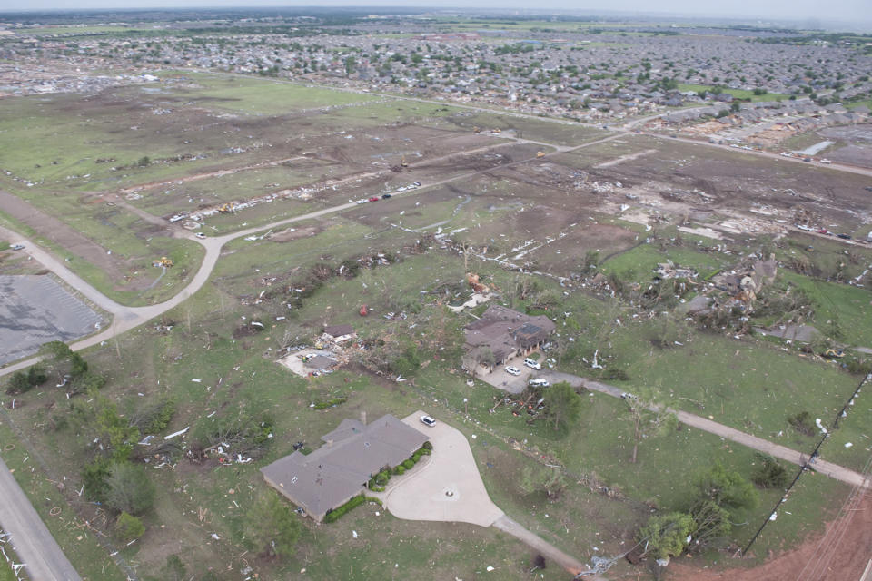 Aerial photos of tornado destruction in Moore, Okla.