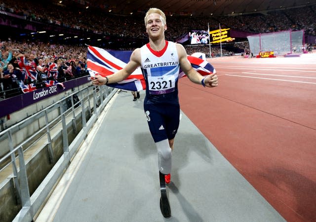 Jonny Peacock set a new world record at the London Paralympics