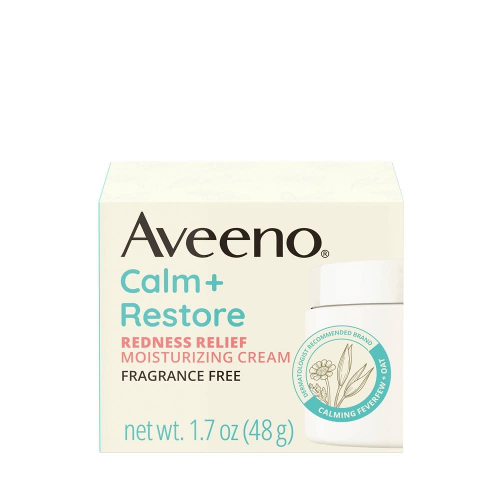 <p><a href="https://go.redirectingat.com?id=74968X1596630&url=https%3A%2F%2Fwww.target.com%2Fp%2Faveeno-calm-restore-redness-moisturizing-cream-1-7-fl-oz%2F-%2FA-85920802&sref=https%3A%2F%2Fwww.harpersbazaar.com%2Fbeauty%2Fskin-care%2Fg44364204%2Fbest-rosacea-creams%2F" rel="nofollow noopener" target="_blank" data-ylk="slk:Shop Now;elm:context_link;itc:0;sec:content-canvas" class="link rapid-noclick-resp">Shop Now</a></p><p>Calm + Restore Redness Moisturizing Cream</p><p>target.com</p><p>$21.49</p>