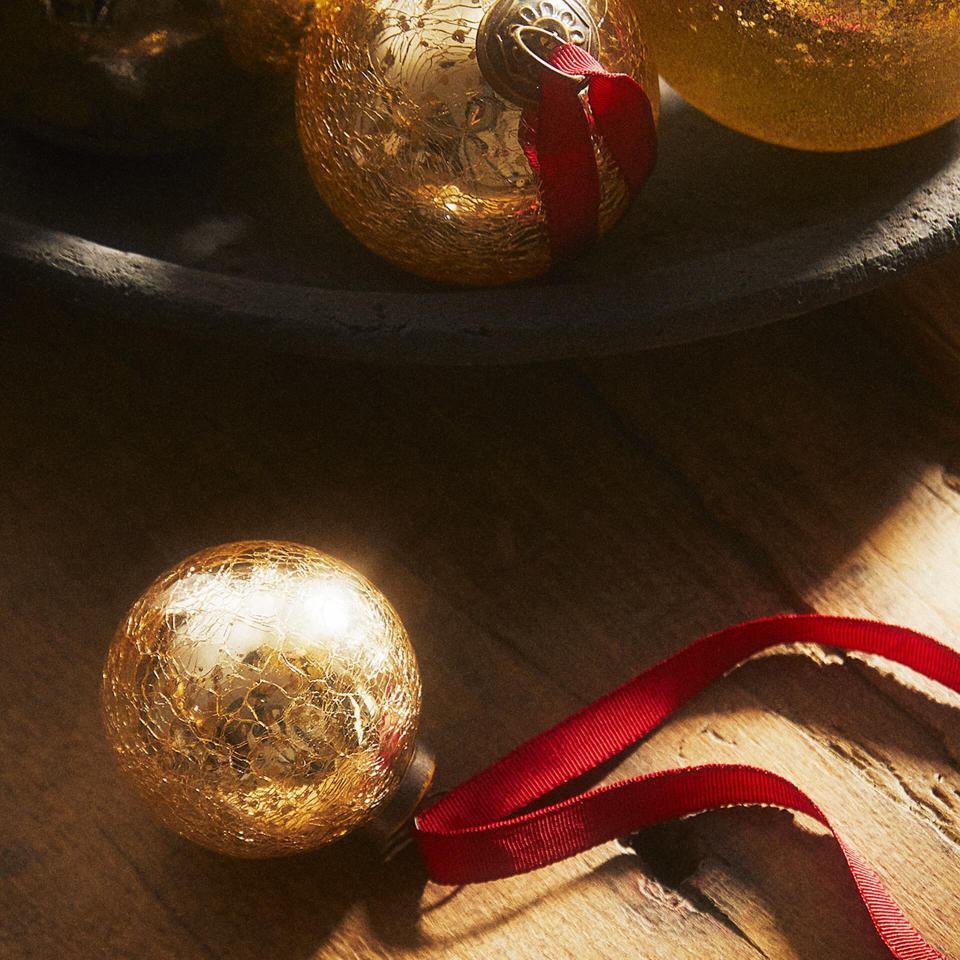 Boule de Noël en verre mercurisé