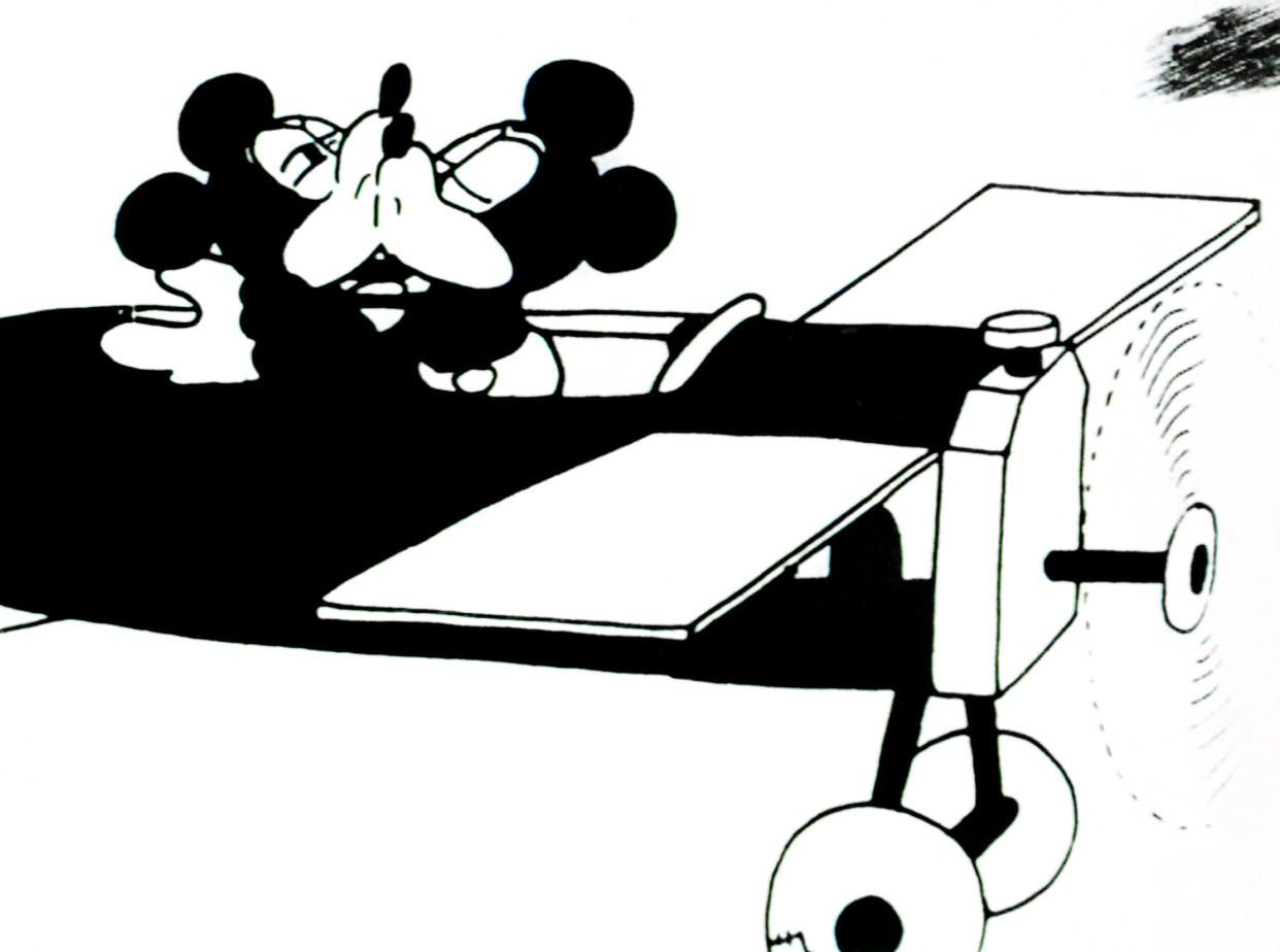 Mickey and Minnie in the 1933 cartoon 