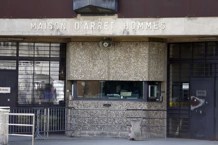 General view of the entrance to the men's building at the Fleury-Merogis prison, near Paris, in this May 14, 2014 file picture. REUTERS/Charles Platiau