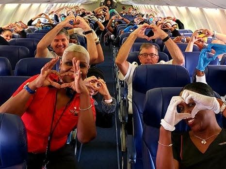 Southwest Airlines healthcare workers photo