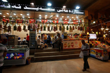 A general view of a market in Erbil, Iraq, August 17, 2017. Picture taken August 17, 2017. REUTERS/Azad Lashkari