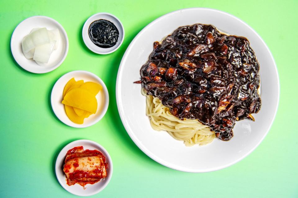 Jjajangmyeon from the Dragon in Koreatown.